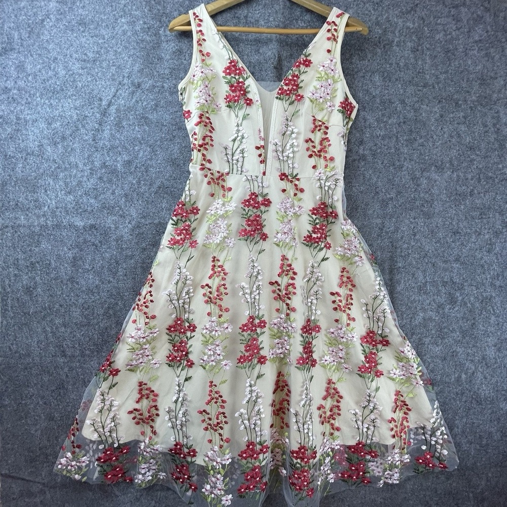 Rockabilly Dress Small Swing Whimsy Sheer‎ Retro Dancing 50s Tea Party Housewife